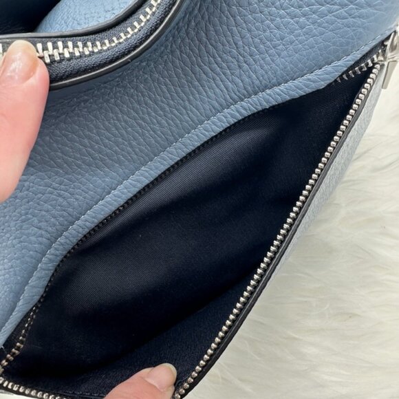 Coach Ellie File Bag Indigo Blue Like New - Picture 9 of 16